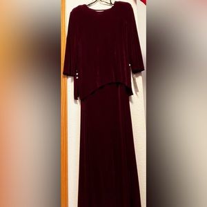 Maroon red size 12 dress.